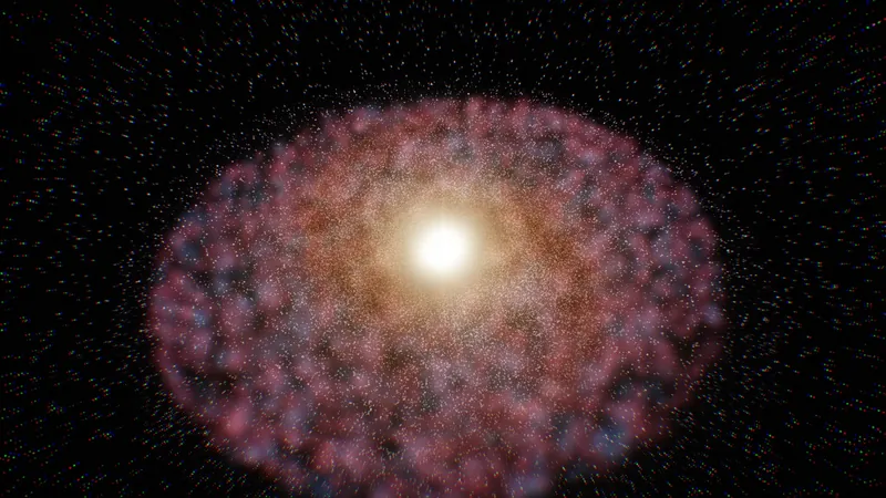 A spiral galaxy built from millions of points